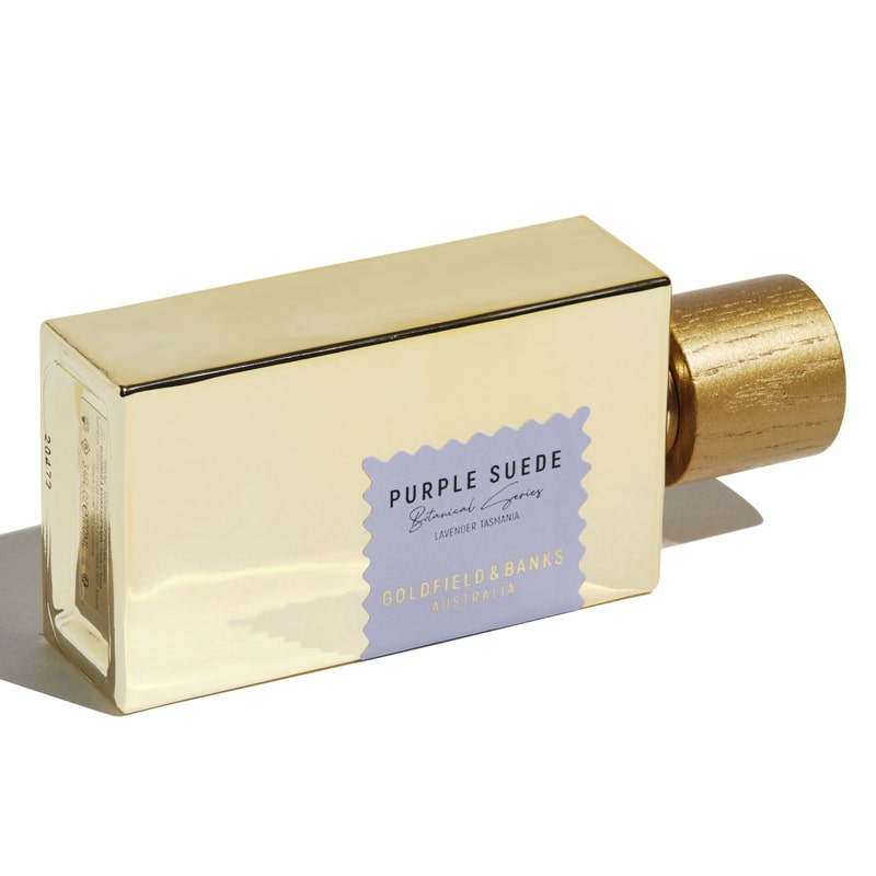 Lila Wildlederparfüm