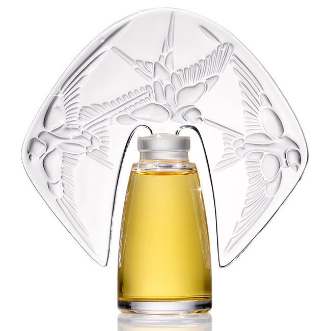 AMOREM ROSE BY SHALINI PARFUM PRESENTED IN A LALIQUE CRYSTAL FLACON 1 OZ LIMITED EDITION