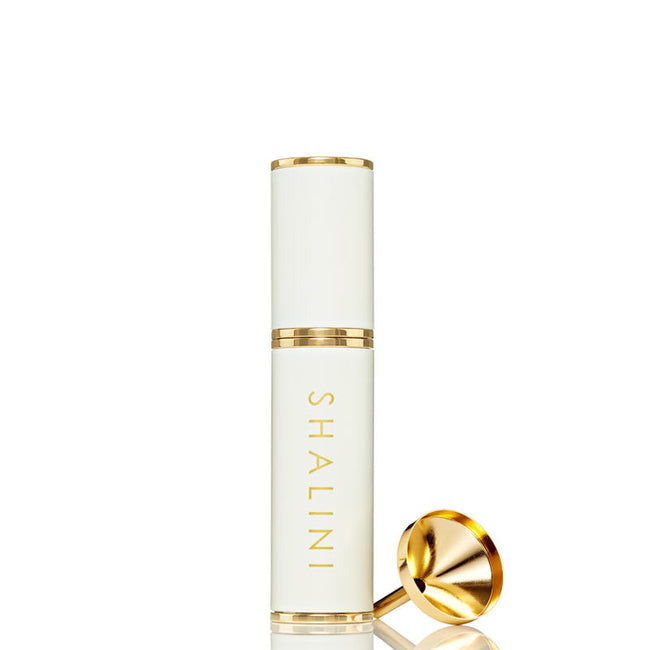 SHALINI - SPRAY PARA MONEDERO RECARGABLE LACA BLANCA Y ORO 12.5ML 